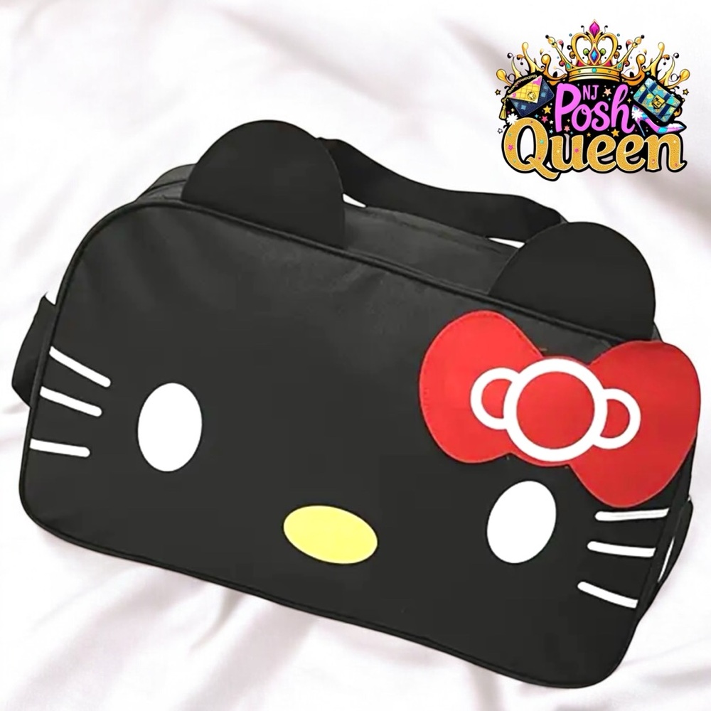 Sanrio Hello Kitty Black & Red Women's Travel Bag & Crossbody Bag - Picture 2 of 4